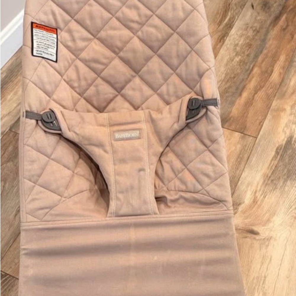 BabyBjorn Quilted Tan Bouncer cover